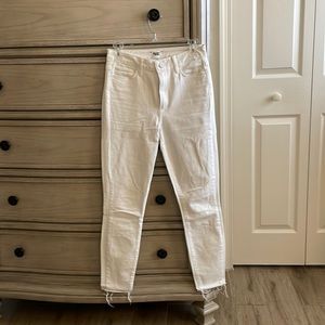 Paige white Margot ankle jeans. Size 26